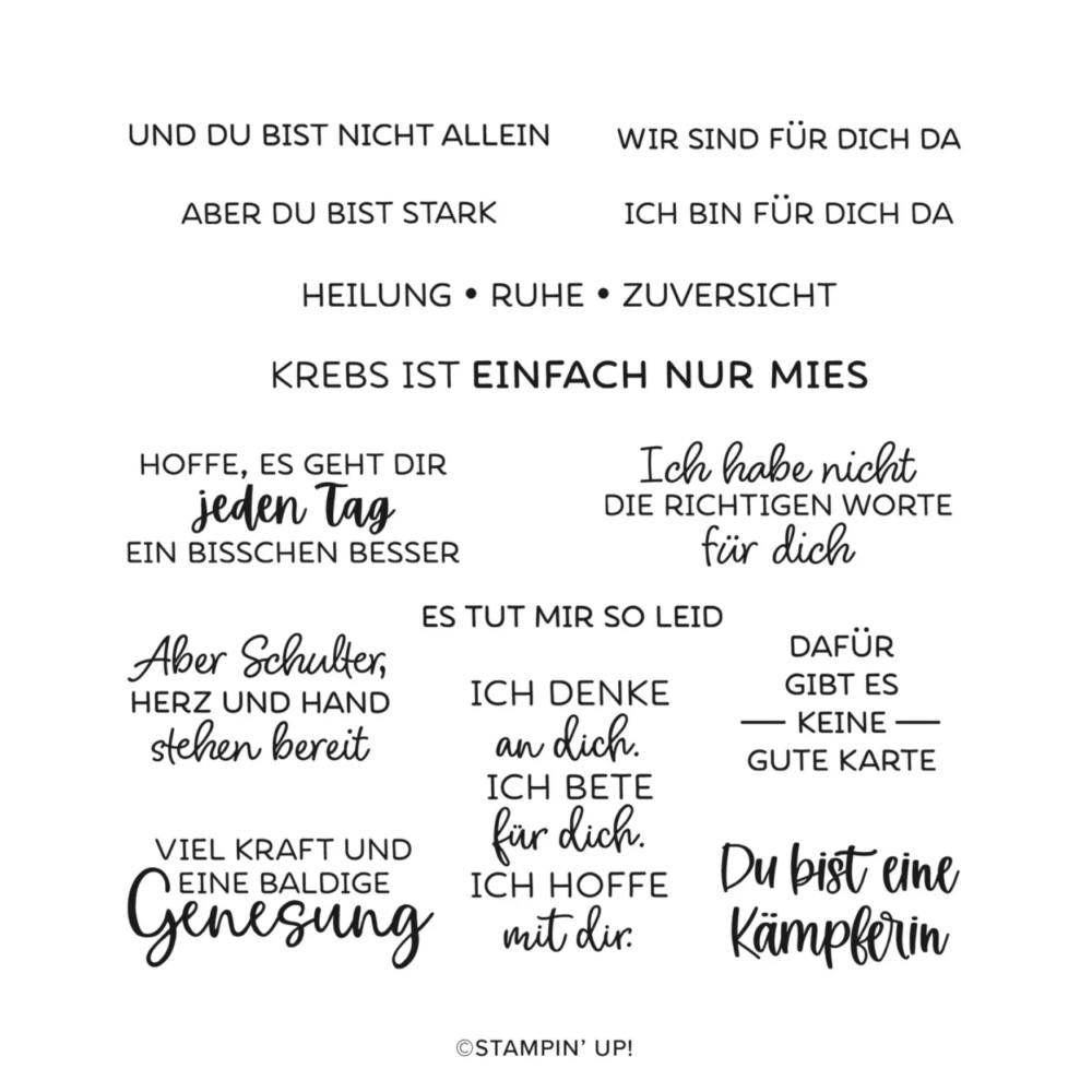 Stempelset Kraftvolle Gedanken