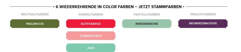 wiederkehrende Farben